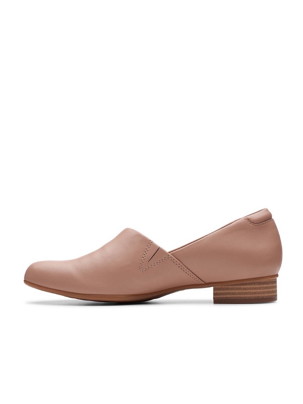 CLARKS JULIET PALM SLIP-ON PRALINE LEATHER Cuir Praline Juliet Palm Size:6.5 - Picture 2 of 9